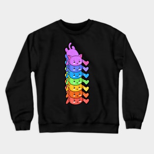 Rainbow cat Crewneck Sweatshirt